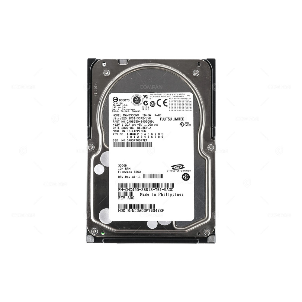 HC490 DELL HDD 300GB 10K SCSI U320 3.5" LFF